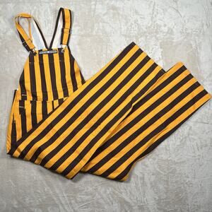 NWT Game Bibs Game Day Overalls Gold & Brown Tailgating Men’s Size XS